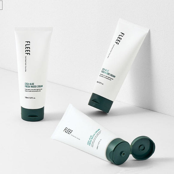 FLEEF Cica Aloe Fresh Water Cream 150ml disponible sur Ma petite Coree, ton Eshop 100% K-beauty en direct de Seoul