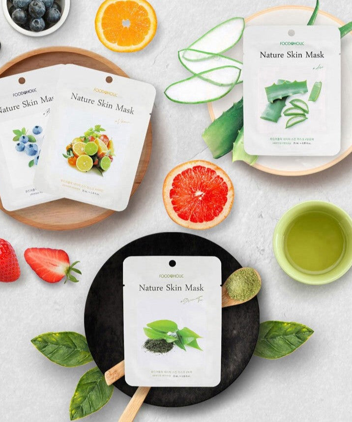 FOODAHOLIC Nature Skin Mask 1+1 disponible sur Ma petite Coree, ton Eshop 100% K-beauty en direct de Seoul
