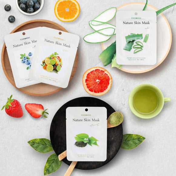 FOODAHOLIC Nature Skin Mask 1+1 en stock sur Ma Petite Corée