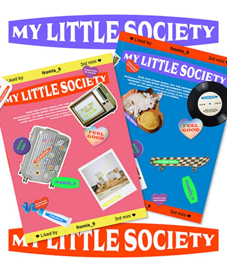 FROMIS_9 - [My Little Society] - Album Kpop, visuel pochettes colorées avec jaquette “My Little Society” (FROMIS_9)