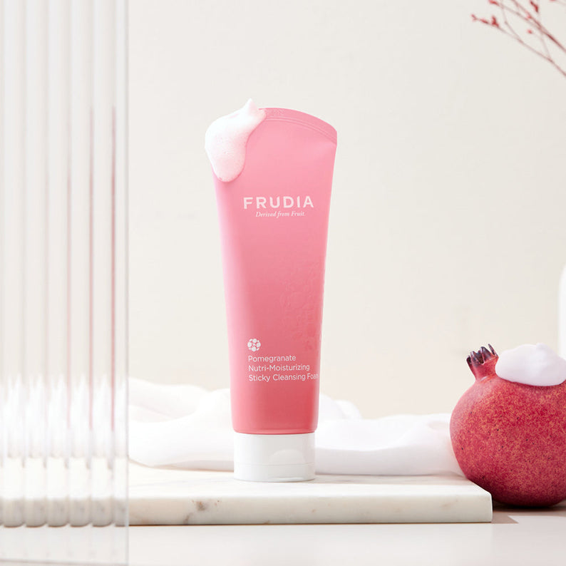 FRUDIA Pomegranate Nutri-Moisturizing Sticky Cleansing Foam 145g disponible sur Ma petite Coree, ton Eshop 100% K-beauty en direct de Seoul