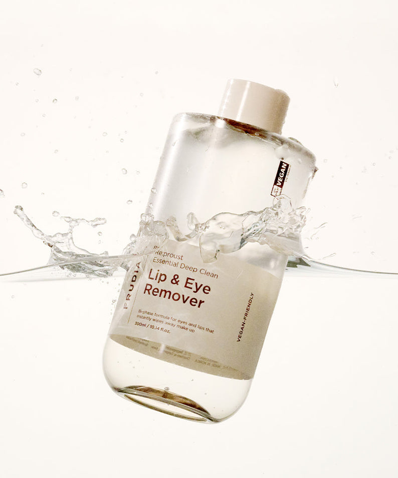 FRUDIA Re:proust Essential deep Clean Lip & Eye Remover 300ml disponible sur Ma petite Coree, ton Eshop 100% K-beauty en direct de Seoul