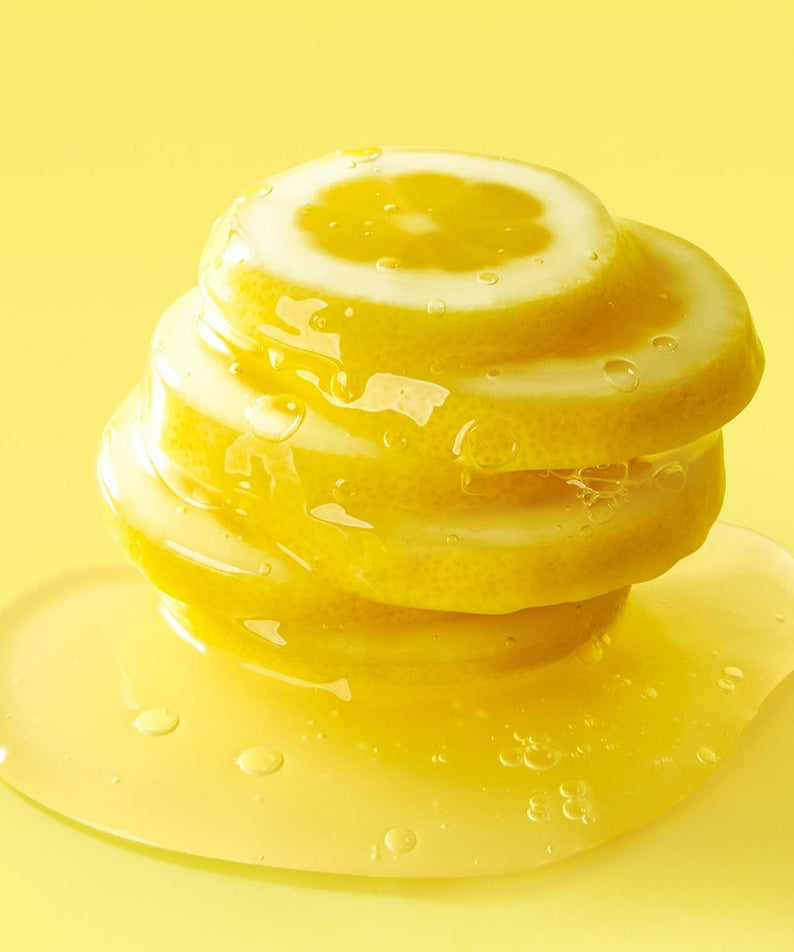 Tranches de citron avec bulles, représentant le FULLY Lemon Vita Bubble Pack Cleanser 150ml.