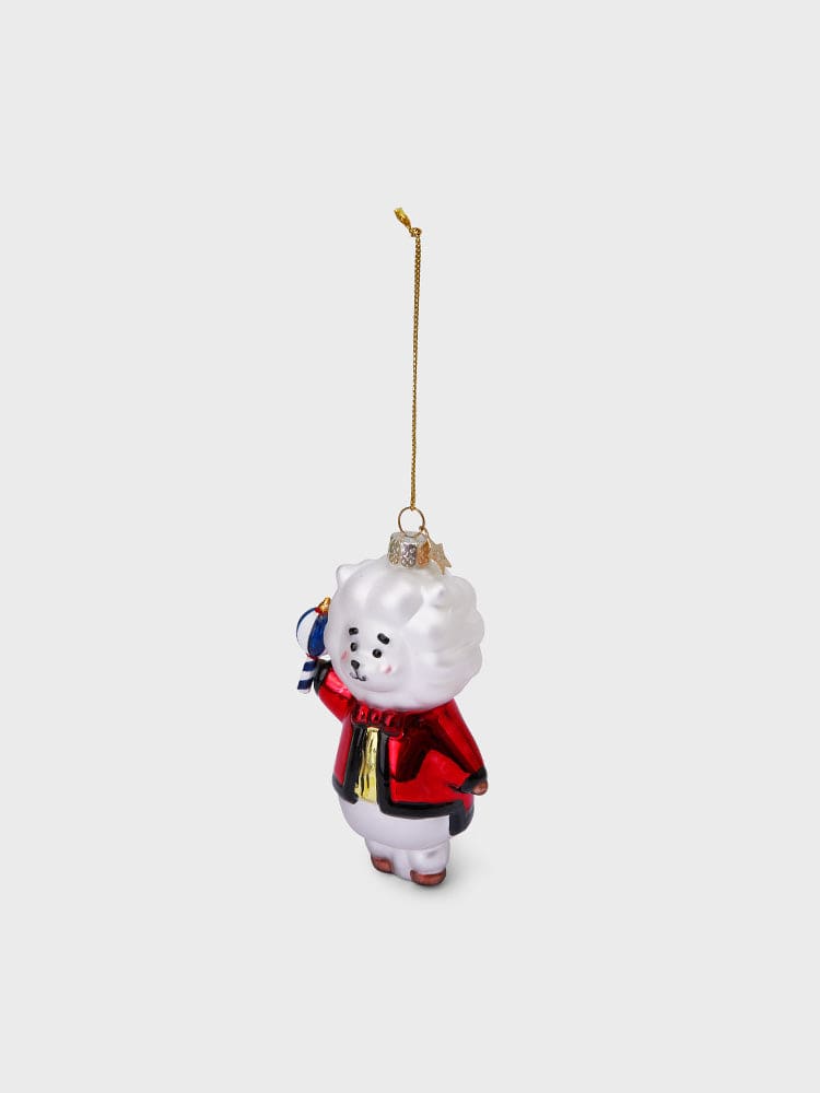 [Family Sale] BT21 VONDELS RJ ORNARMENT porte-clés RJ alpaga, accessoire officiel LINE FRIENDS sur fond clair