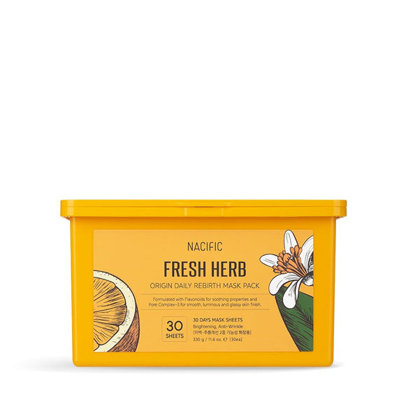 NACIFIC Fresh Herb Origin Daily Mask Pack (x30 Sheets) disponible sur Ma petite Coree, ton Eshop 100% K-beauty en direct de Seoul