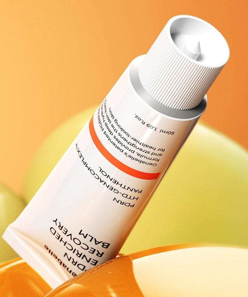 Crème GENABELLE PDRN Enriched Recovery Balm 50ml sur fond orange