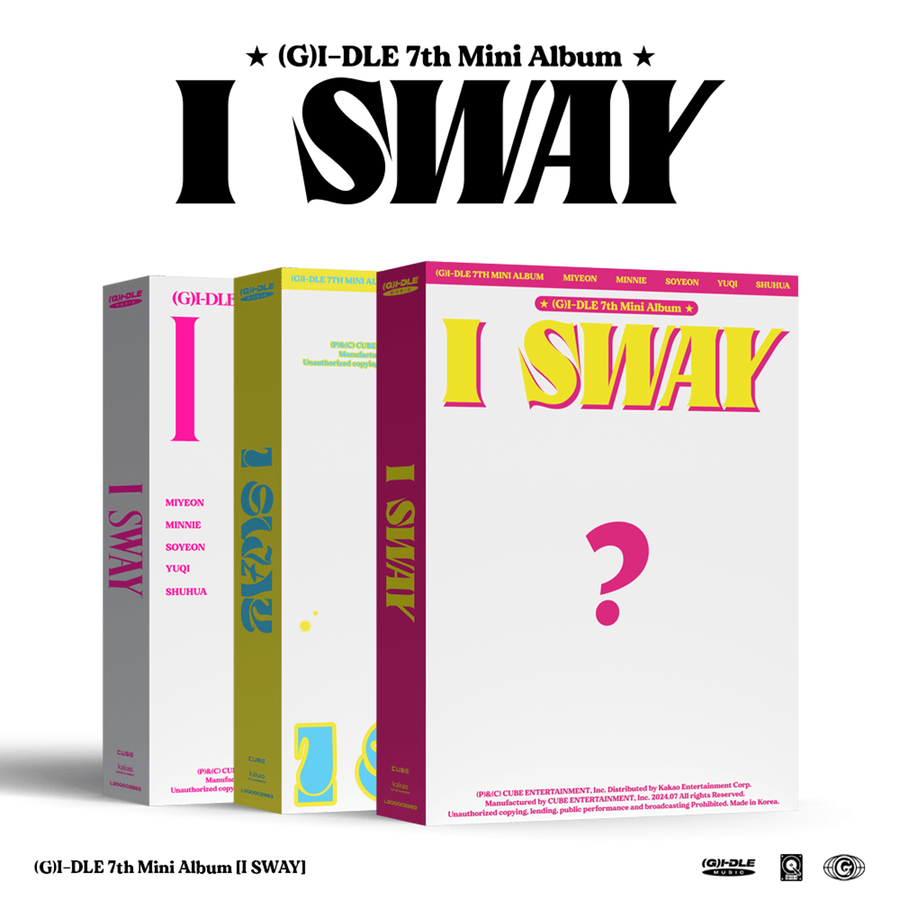 (G)I-DLE - 7th Album [I SWAY] (Wind Ver. / Wave Ver. / Beat Ver.) (Random) - Album Kpop
