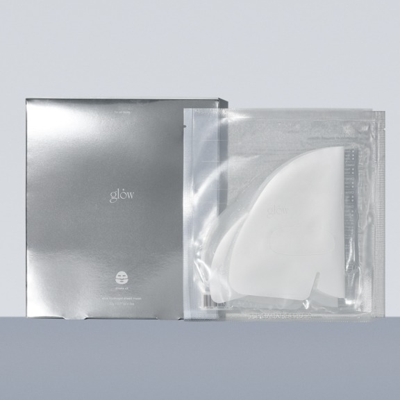 GLOW Aloe Hydrogel Mask Pack 3ea de la marque GLOW : masque hydrogel aloe vera en pochette, sur fond clair.