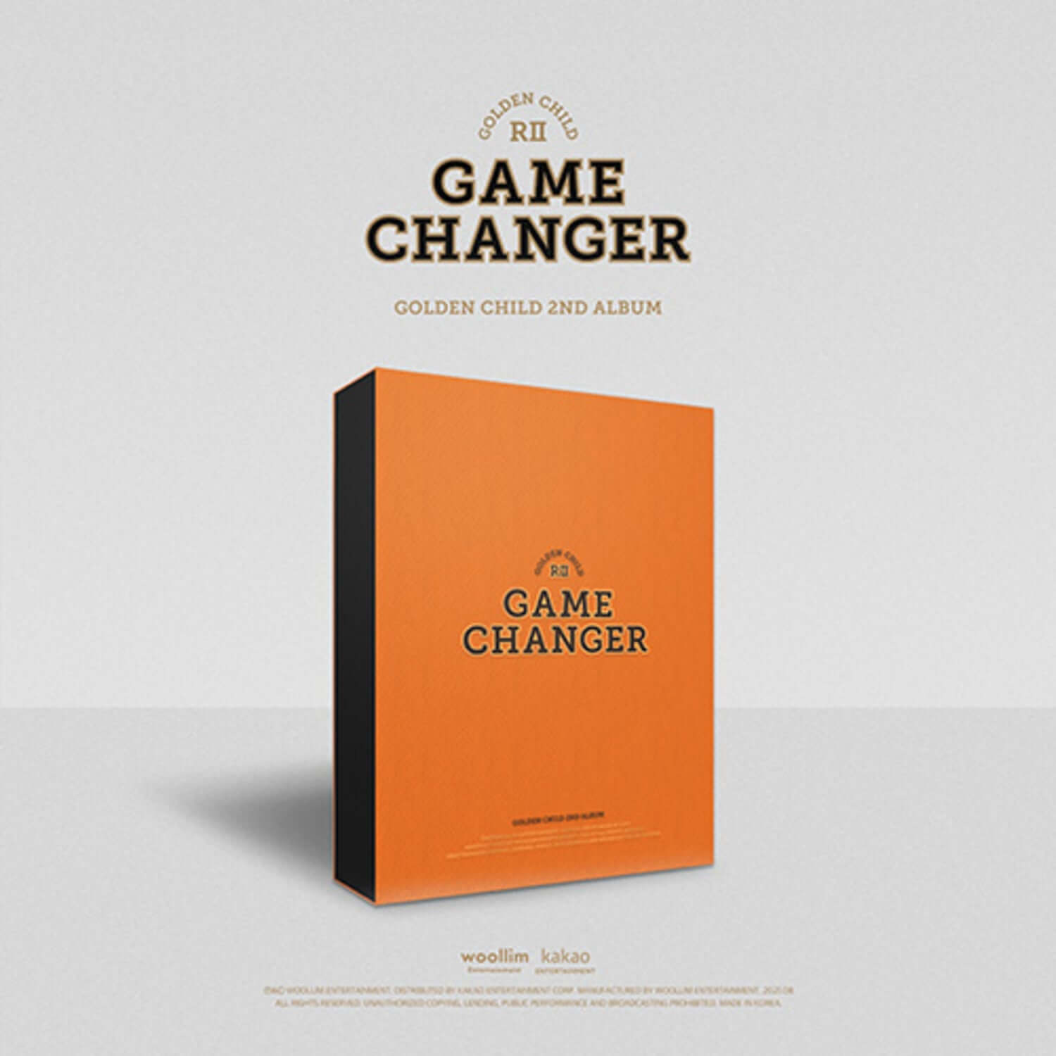 GOLDEN CHILD - 2nd Album [Game Changer] Limited Ver. - Album Kpop : coffret orange sur fond clair, style mature