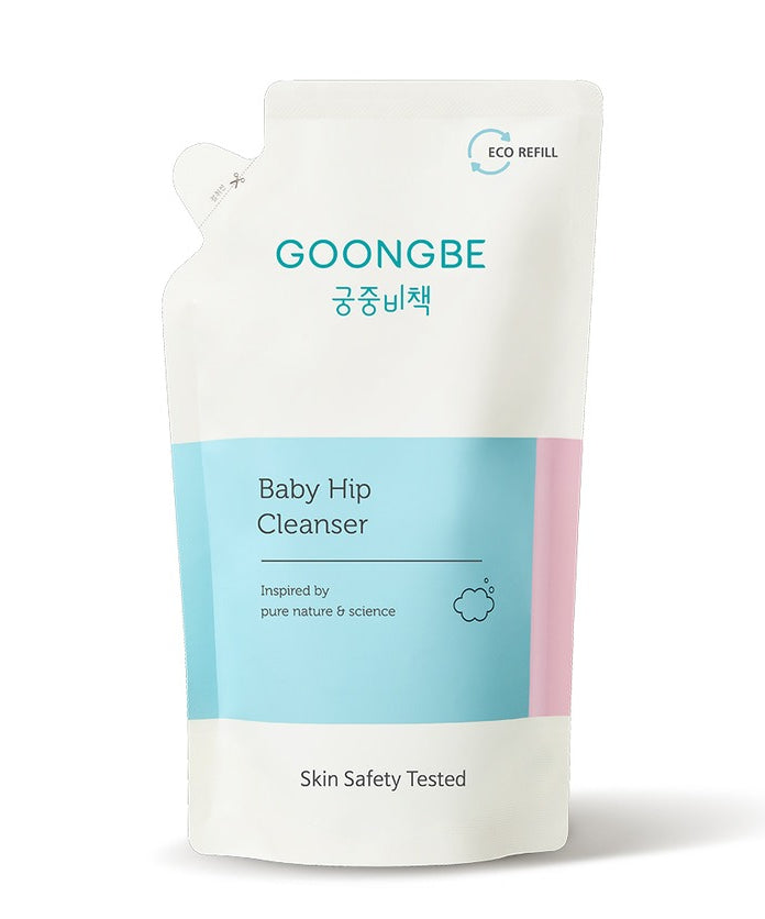 GOONGBE  Palace Secret Baby Hip Cleanser Refill Pouch 250ml, pochette éco refill blanche sur fond clair