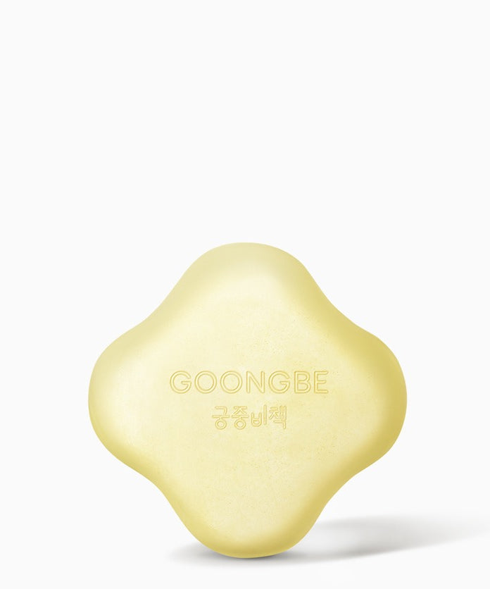 GOONGBE Mild Cleansing Soap 90g, savon doux pour nettoyage visage, 90g, packaging élégant en forme de fleur, doux parfum.