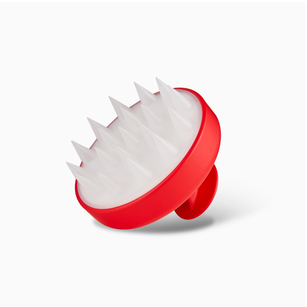 GRAFEN  Edge Finger : brosse antistatique rouge et blanche en forme de pic, produit de la marque sur fond clair.