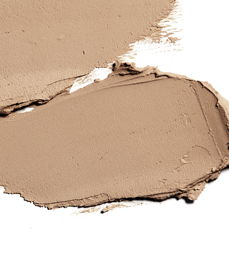 GRAFEN  Match Up Shading Stick Neutral Brown 1.8g : swatch brun foncé sur fond beige en studio, produit maquillage.