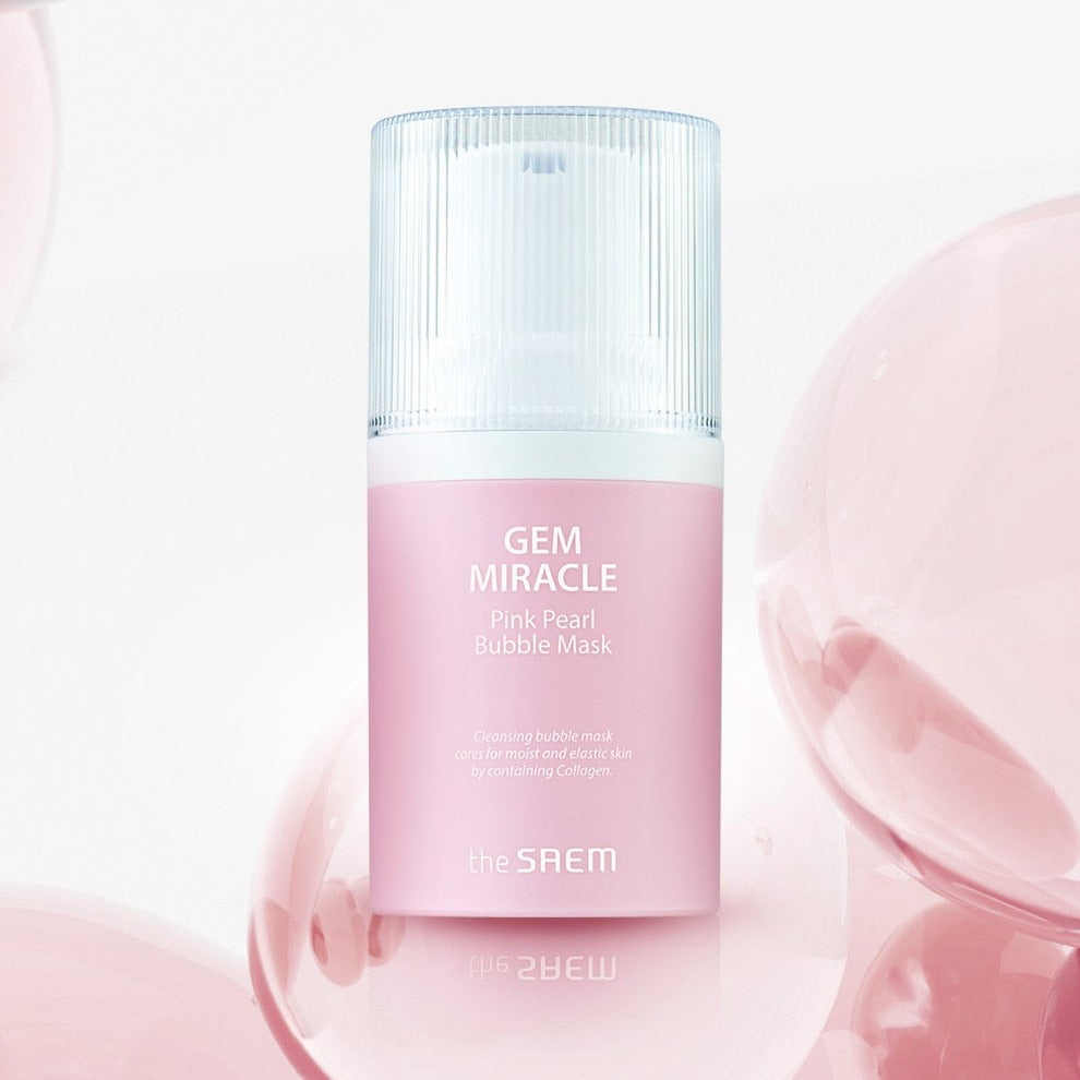THE SAEM  Gem Miracle Pink Pearl Bubble Mask 50g