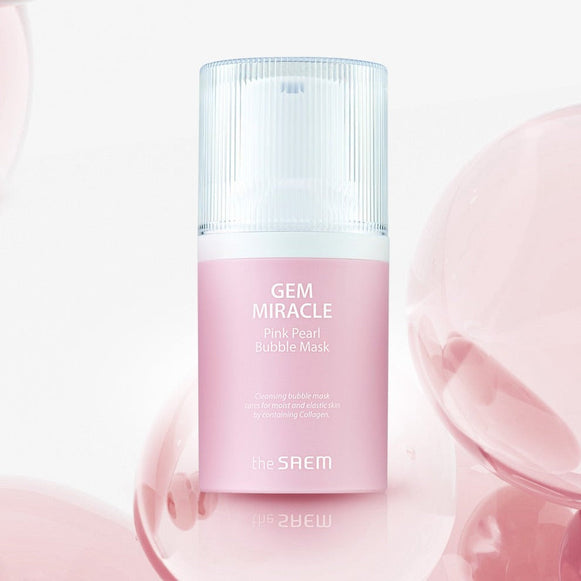 THE SAEM Gem Miracle Pink Pearl Bubble Mask 50g en stock sur Ma Petite Corée