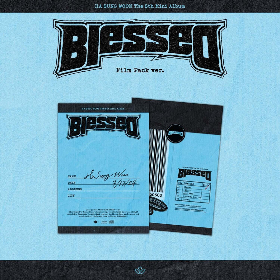 HA SUNG WOON - 8th Album Blessed [Film Pack ver.] [Mini CD-R] - Album Kpop