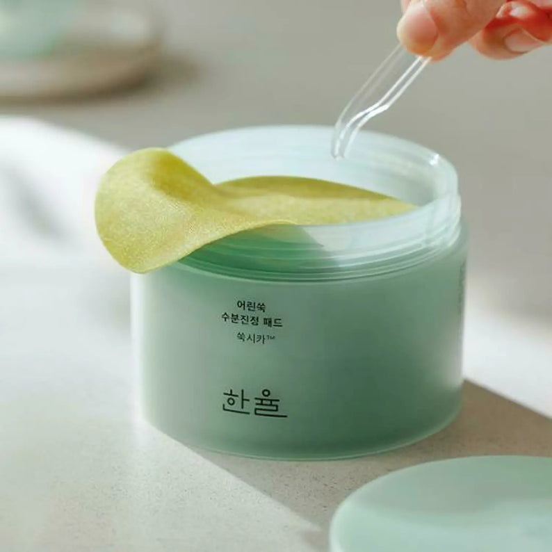 HANYUL Young Mugwort Moisturizing Soohting Pad disponible sur Ma petite Coree, ton Eshop 100% K-beauty en direct de Seoul
