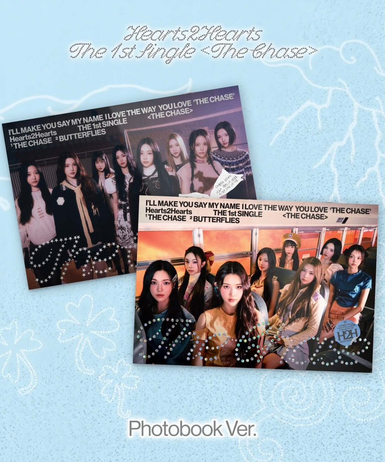 HEARTS2HEARTS - 1st Album [The Chase] (Photobook Ver.) (Random 1 of 2) - Album Kpop : photobook avec photos du groupe