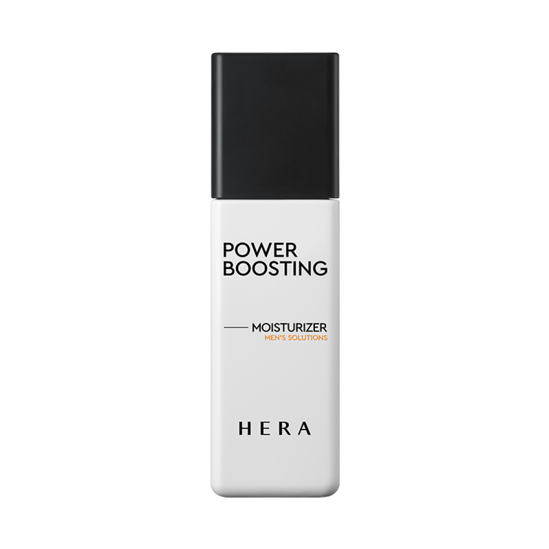 Photo du HERA Power Boosting Moisturizer 110ml, flacon noir et blanc sur fond sombre, marque HERA.