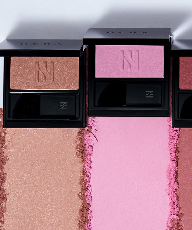HERA Hera Blush 5.5g en différentes couleurs, maquillage poudre compacte élégante pour une finition naturelle et éclatante.
