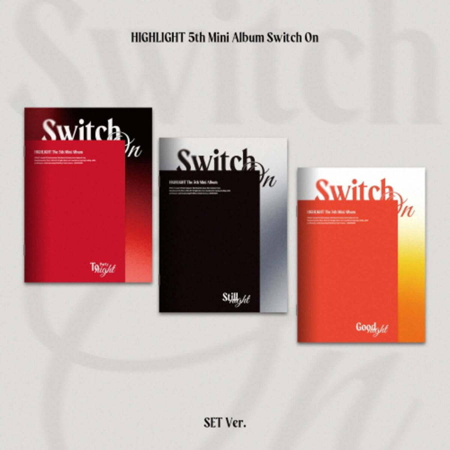 HIGHLIGHT - 5th Album [Switch On] (Set of 3) - Album Kpop