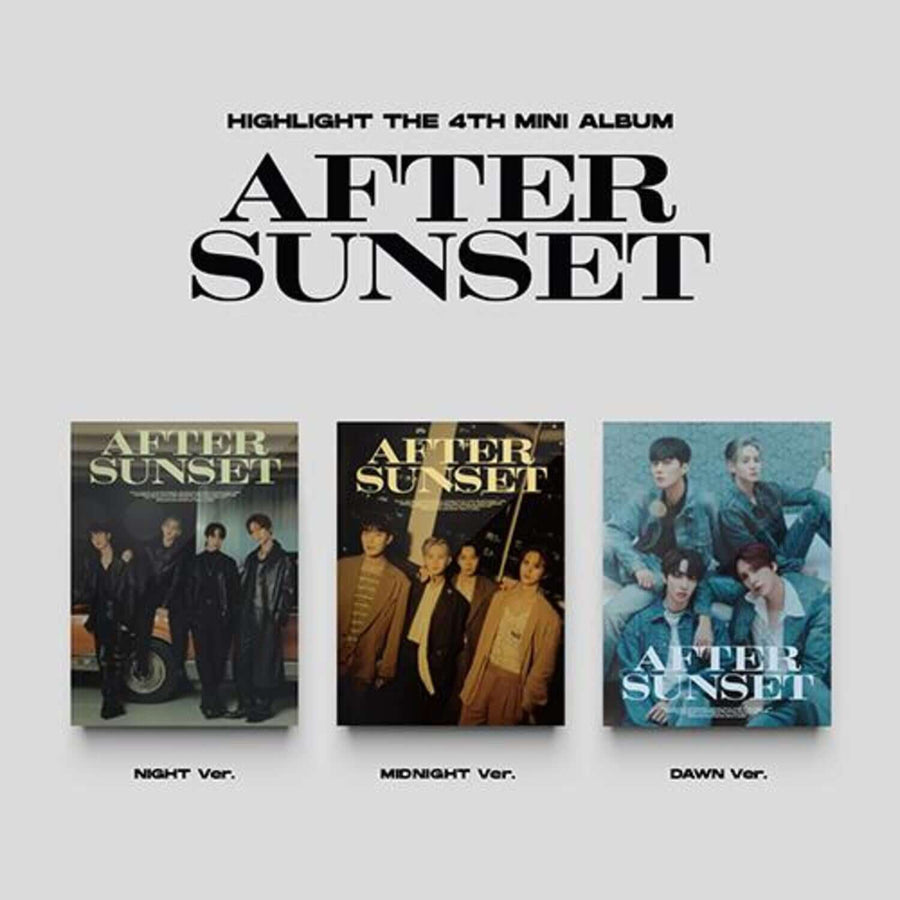 HIGHLIGHT - THE 4th MINI ALBUM [AFTER SUNSET] (Set of 3) - Album Kpop