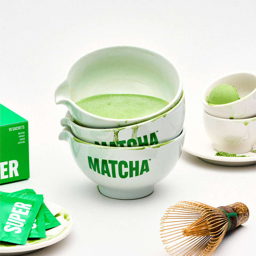 HIT THE TEA Super Matcha Caremony Set (Cha Seon+Cha Wan+Pure 10) en français : bol matcha vert, marques HIT THE TEA.