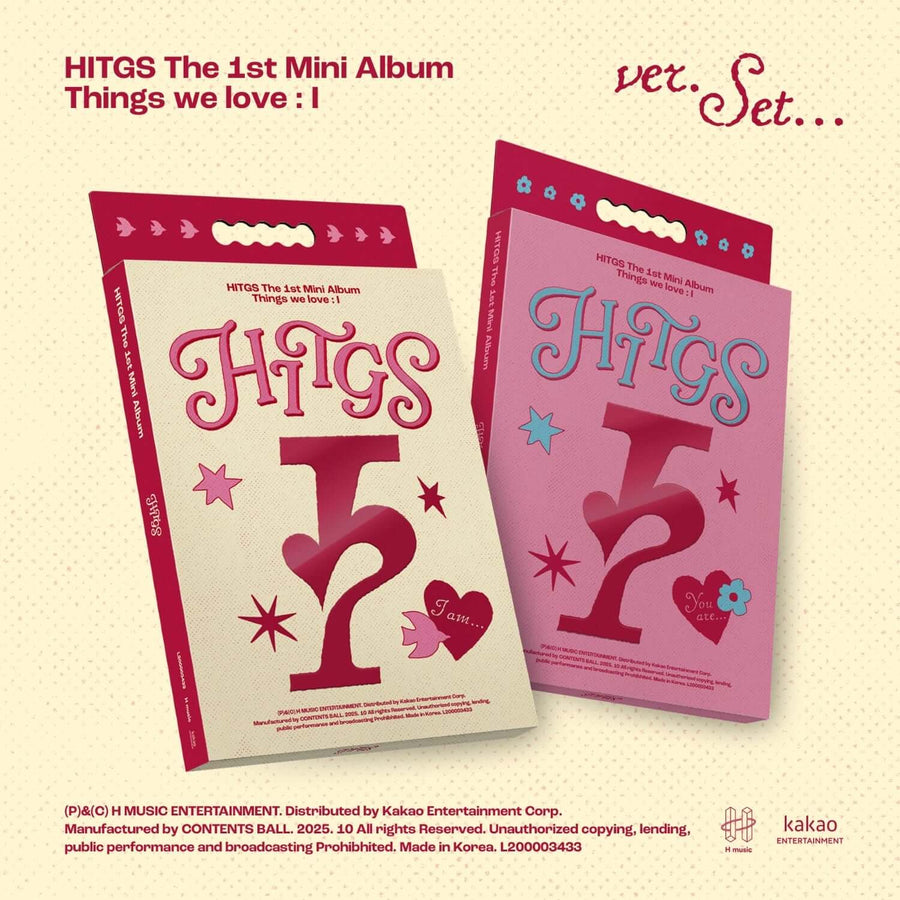 HITGS - The 1st Mini Album [Things we love : I] (I am… ver. / You are… ver.) (2 Random 1) - Album Kpop