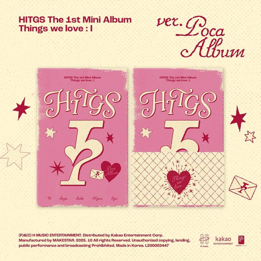 HITGS - The 1st Mini Album [Things we love : I] (POCA) - Album Kpop