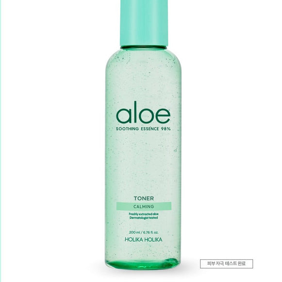 HOLIKA HOLIKA Aloe Soothing Essence 98% Toner 200ml disponible sur Ma petite Coree, ton Eshop 100% K-beauty en direct de Seoul