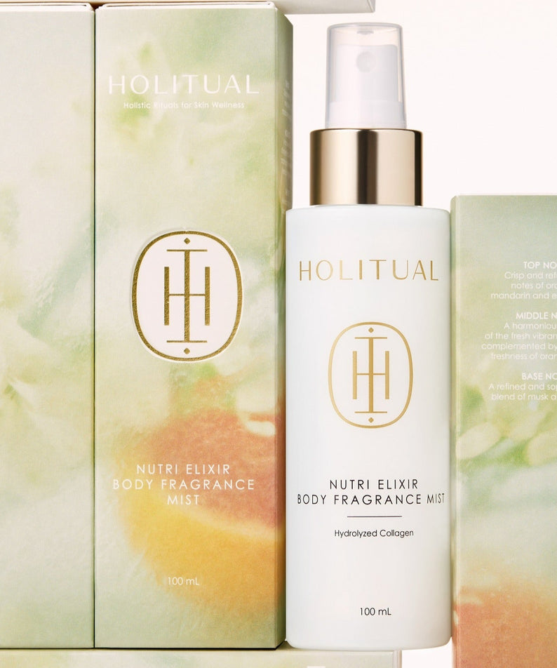 HOLITUAL Nutri Elixir Body Fragrance Mist 100ml - Brume parfumée pour le corps, 100 ml, hydratation et éclat parfumé.