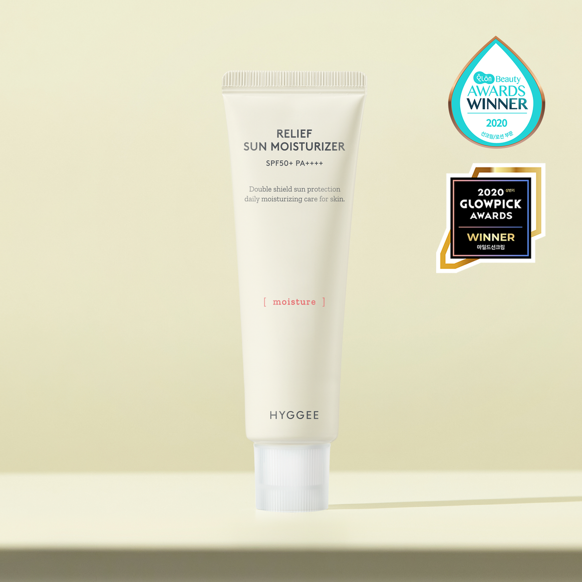 HYGGEE Relief Sun Moisturizer SPF50+ 50ml disponible sur Ma petite Coree, ton Eshop 100% K-beauty en direct de Seoul