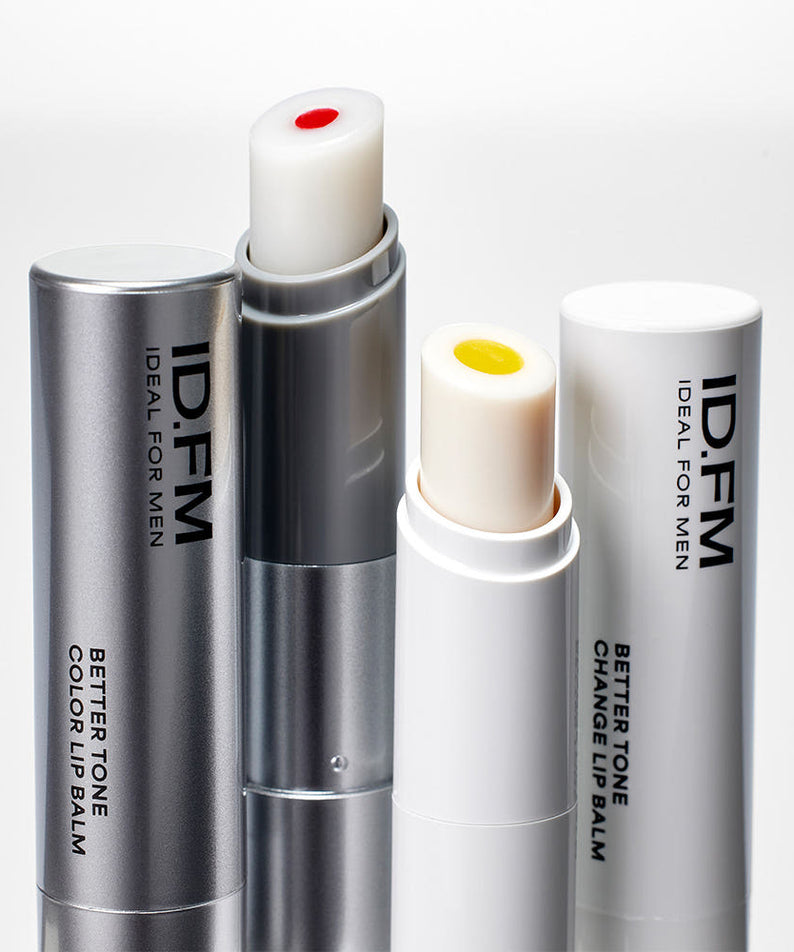 IDEAL FOR MEN Baretone Lip Balm 4g, baume à lèvres de la marque Baretone, sur fond blanc, pack et tube visibles