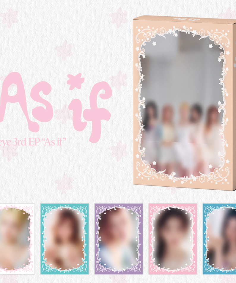IFEYE - 3rd EP [As if] (Platform ver.) (Random 1 of 5) : album Kpop en boîtier, visuel As if sur fond rose.