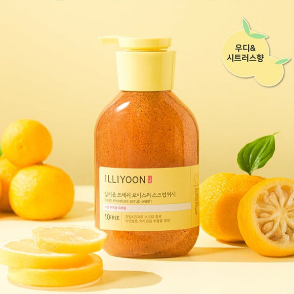 ILLIYOON Fresh Moisture Scrub Wash 400ml disponible sur Ma petite Coree, ton Eshop 100% K-beauty en direct de Seoul
