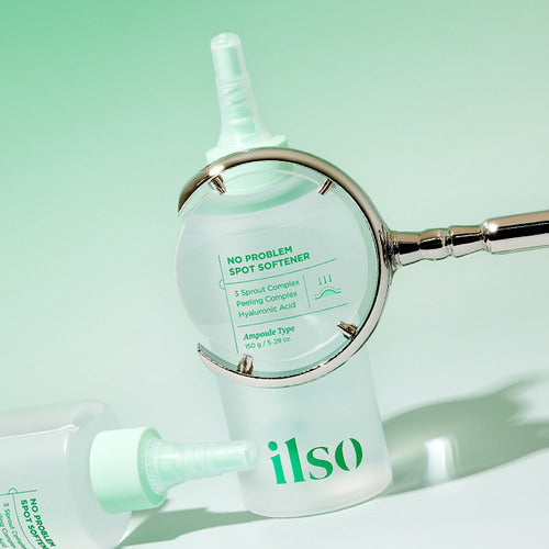 ILSO No Trouble Spot Softener 150g de la marque ILSO : flacon et emballage vert menthe sur fond clair, photo produit.