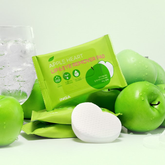 INGA Apple Heart Lip & Eye Remover Pad 47g 30p