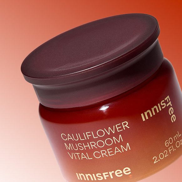 INNISFREE Cauliflower Mushroom Vital Cream 60ml disponible sur Ma petite Coree, ton Eshop 100% K-beauty en direct de Seoul