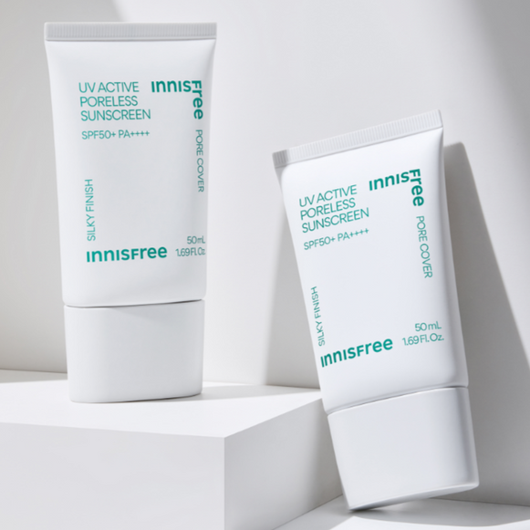 INNISFREE UV Active Poreless Sunscreen 50ml disponible sur Ma petite Coree, ton Eshop 100% K-beauty en direct de Seoul