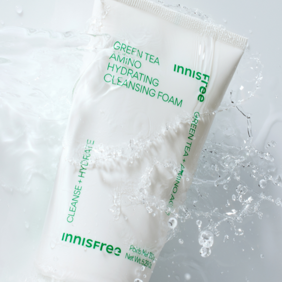 INNISFREE Green Tea Amino Hydrating Cleansing Foam 150ml en stock sur Ma Petite Corée