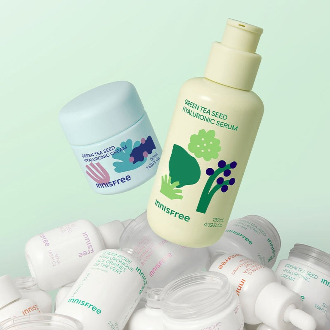 INNISFREE Green Tea Seed Hyaluronic Acid Serum 130ml [Makito Edition]