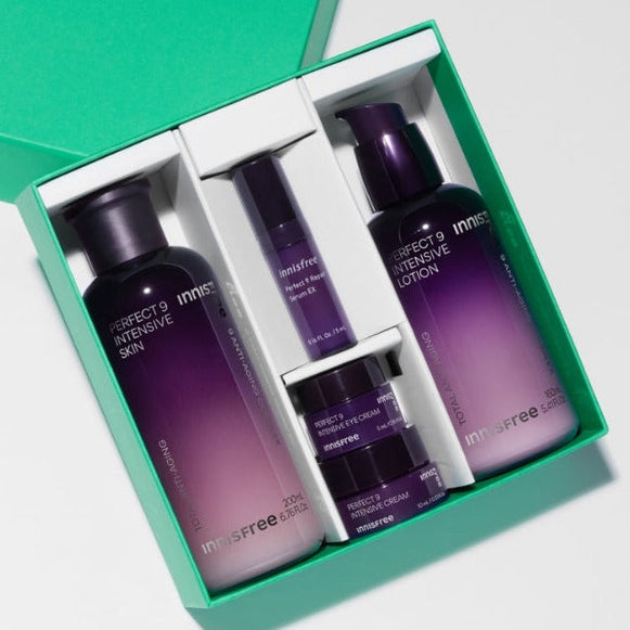 INNISFREE Perfect 9 Intensive Skincare Set (Lotion & Skin) disponible sur Ma petite Coree, ton Eshop 100% K-beauty en direct de Seoul