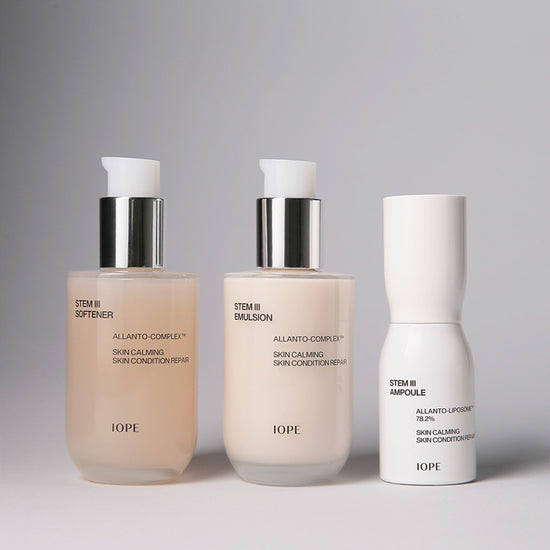 IOPE Stem III Signiture Set (Softener, Emulsion, Ampoule) disponible sur Ma petite Coree, ton Eshop 100% K-beauty en direct de Seoul