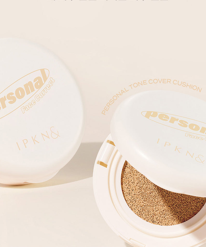 Coussin IPKN Personal Tone Cover (No. 23), maquillage parfait et longue tenue.