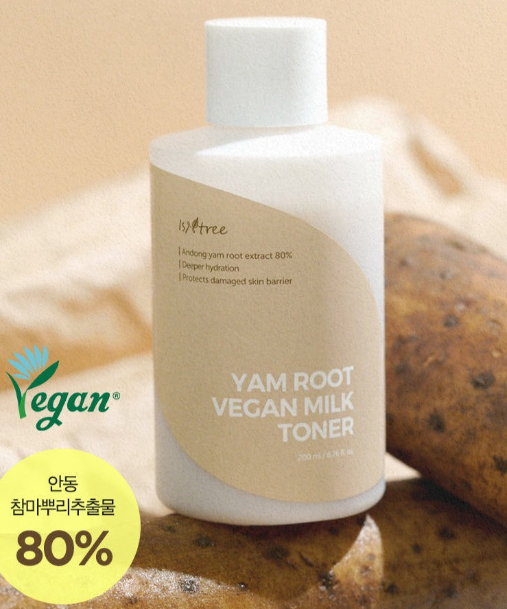 ISNTREE Yam Root Vegan Milk Toner 200ml disponible sur Ma petite Coree, ton Eshop 100% K-beauty en direct de Seoul
