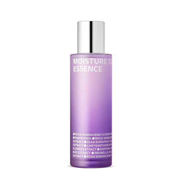 Photo du ISOI Moisture Tonic Essence 130ml de la marque ISOI, flacon violet sur fond blanc.