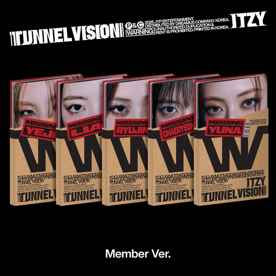 ITZY - [TUNNEL VISION] (Member Ver.) (Random 1 of 5) - Album Kpop
