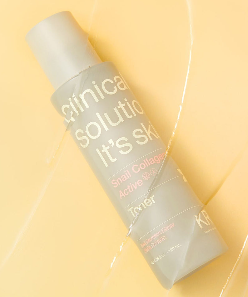 IT'S SKIN Snail Collagen Active Toner 120ml sur fond beige