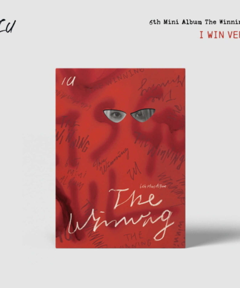 IU - 6th Album [The Winning] (I win ver.) - Album Kpop, couverture rouge “The Winning”, visuel produit en studio