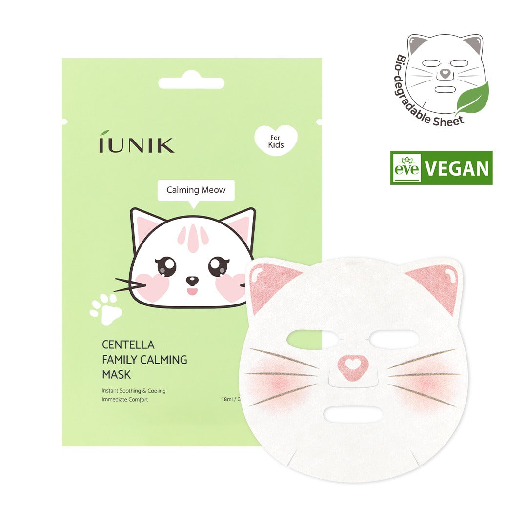 IUNIK Centella Family Calming Mask for Kids (10 sheets)